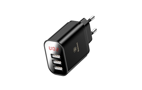 Baseus Travel Charger display 3USB 3.4A